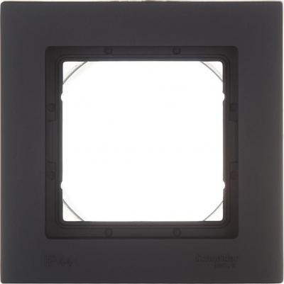 Рамка ATLASDESIGN AQUA, 1-пост, карбон (ATN441001)