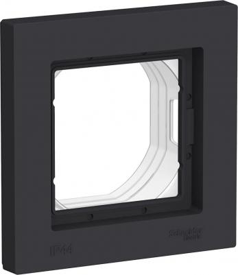 Рамка ATLASDESIGN AQUA, 1-пост, карбон (ATN441001) – фото 6