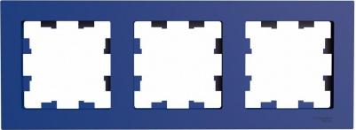 ATN001103 Рамка 3 поста AtlasDesign горизонтальная, аквамарин – фото 1