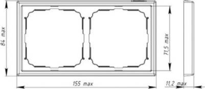 Рамка 2-м ArtGallery универс. мокко SE GAL000602 – фото 1