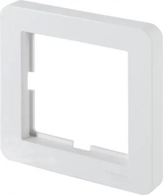 Рамка для розеток и выключателей W59 Deco 1 пост, цвет белый – фото 1