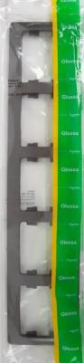 Рамка Schneider Electric Glossa 2-ая горизонтальная Графит – фото 3