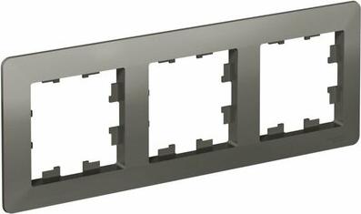 Рамка серии AtlasDesign Air трехместная.лицевые детали из качественного ABS-пластика, устойчивого к царапинам и УФ-излучениюдизайн рамок AtlasDesign 4690201041481 – фото 1