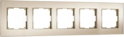 Рамка на 5 постов (шампань) W0053111