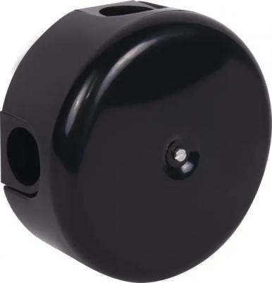 Распределительная коробка открытая Bironi D110x50 мм 4 ввода IP20 цвет чёрный