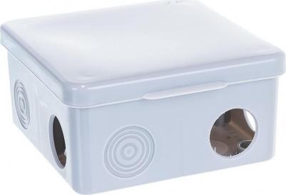 KOR-100-100-50-8g Коробка распаячн. открытой установки КОР 100х100х50мм с гермовводами 8 вх. IP54, цена за 1 шт