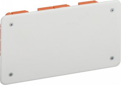 KRT-172-96-45 Коробка распаячная KRT 172х96х45мм для твердых стен, саморез., крышка IP20, цена за 1 шт – фото 1