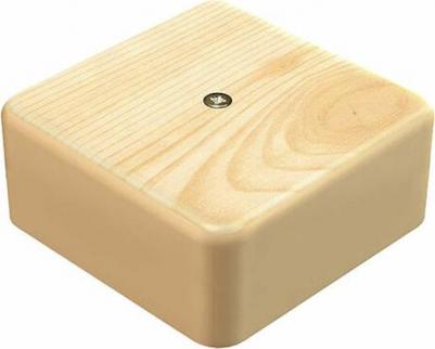 Коробка распределительная наружного монтажа 75х75х28мм сосна GE41215-11 – фото 4