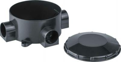 Коробка 93 760 NSS-DB-70-35-BL распаячная откр.монт.трехрожковая чер., цена за 1 шт