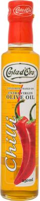 Costa d'Oro Extra Vergine масло оливковое нерафинированное со вкусом и ароматом перца чили, 250 мл – фото 2