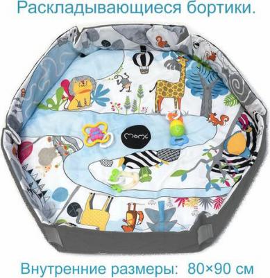 Развивающий коврик Crawling Ground Gym со складными бортиками и игрушками