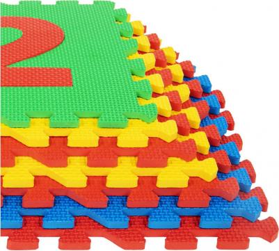 Коврик-пазл напольный 1,5 х 0,9 м, мягкий "Учим цифры", 15 элементов 30 х 30 см, толщина 1 см – фото 11