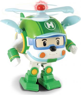 Робокар поли, Машинка Вертолетик Хэли трансформер со светом и инструментами, 12,5 см, Robocar Poli
