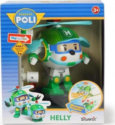 Робокар поли, Машинка Вертолетик Хэли трансформер со светом и инструментами, 12,5 см, Robocar Poli – фото 3