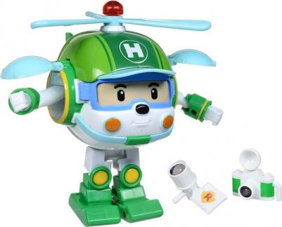 Робокар поли, Машинка Вертолетик Хэли трансформер со светом и инструментами, 12,5 см, Robocar Poli – фото 4