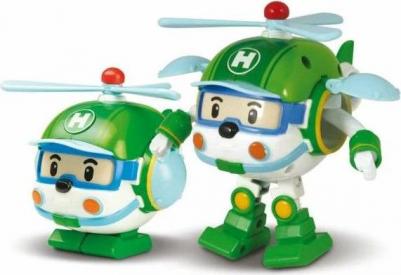 Робокар поли, Машинка Вертолетик Хэли трансформер со светом и инструментами, 12,5 см, Robocar Poli – фото 5