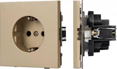 Механизм электрической розетки SCT-NOBE-MEU1-SFPL-GD 1шт 054278