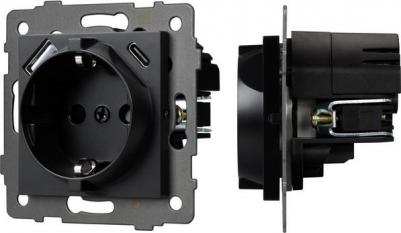 Механизм розетки с заземлением совместим с рамками серий OMALI/AKYRI/PERIO/XSILO. Скрытый тип монтажа позволяет гармонично встроить в интерьер любого 4680638915943