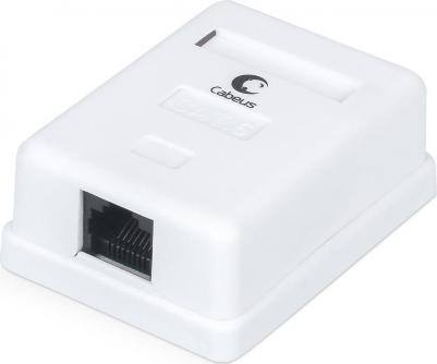 Розетка RJ-45 открытый монтаж категория 6, белый, (WS-8P8C-Cat.6-1) – фото 2