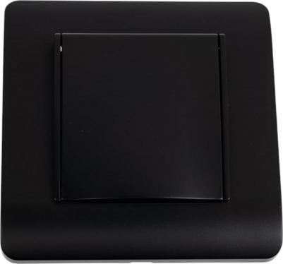 Розетка 431500 NЕW3-E 16А IP44 с заземл. защ. шторки с крышкой черн