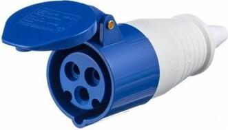 26031DEK Розетка стационарная 123 2Р+РЕ 32А 220В IP44 РС-102 DEK – фото 2