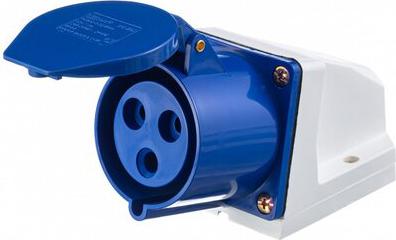 26031DEK Розетка стационарная 123 2Р+РЕ 32А 220В IP44 РС-102 DEK – фото 4