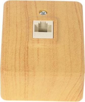 11-3203-11 11-3203-11 Розетка информационная RJ45, ОУ, IP20, Эксперт, сосна, цена за 1 шт – фото 1