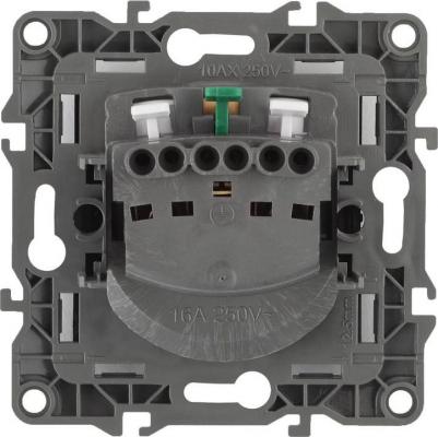 12-2001-01 12-2001-01 Розетка 2P+E Schuko, 16A-250В, IP20, без м.лапок, Эра12, белый, цена за 1 шт – фото 1