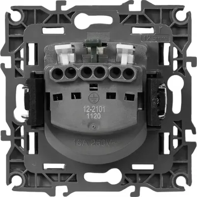 12-2101-15 12-2101-15 Розетка 2P+E Schuko, 16A-250В, IP20, Эра12, перламутр, цена за 1 шт – фото 6