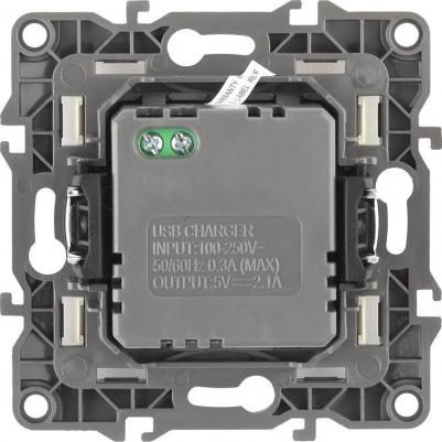 12-4110-01 12-4110-01 Устройство зарядное USB, 230В/5В-2100мА, IP20, Эра12, белый, цена за 1 шт – фото 2