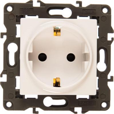 14-2102-01 14-2102-01 Розетка 2P+E Schuko со шторками, 16A-250В, IP20, Elegance, белый, цена за 1 шт