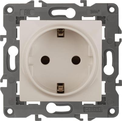 14-2102-02 14-2102-02 Розетка 2P+E Schuko со шторками, 16A-250В, IP20, Elegance, сл.кость, цена за 1 шт