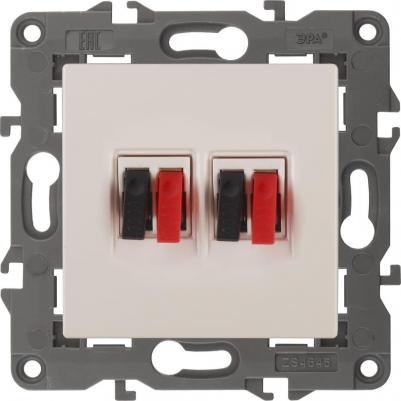 14-3112-02 14-3112-02 Розетка аудио двойная, IP20, Elegance, сл.кость, цена за 1 шт