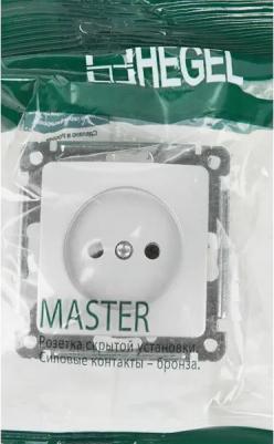 Розетка Master РС16-401-06 скрытая установка серебро без заземления – фото 10