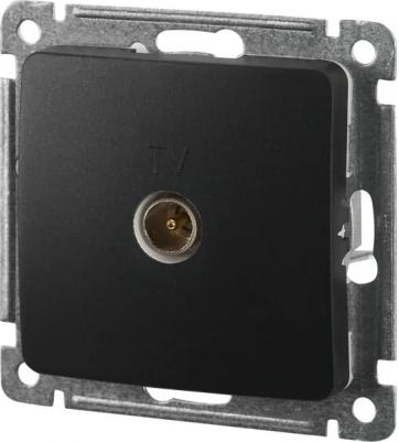 Розетка телевизионная Master РСТВ-401-08 оконечная скрытая установка черная – фото 4