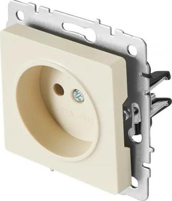 BRITE Розетка 1-местная без заземления без защитных шторок 10А РС10-1-0-БрКр бежевый, цена за 1 шт – фото 8
