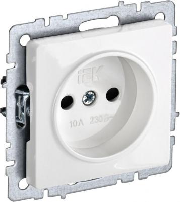 BRITE Розетка 1-местная без заземления с защитными шторками 10А РСш10-2-БрБ белый, цена за 1 шт
