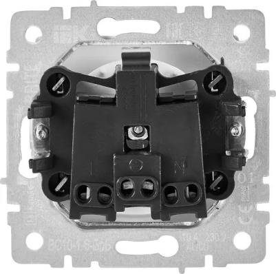 BRITE Розетка 1-местная с заземлением с защитными шторками 16А РС14-1-0-БрКр бежевый, цена за 1 шт – фото 11