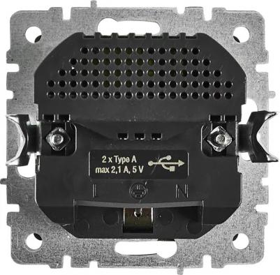 BRITE Розетка 1-местная с заземлением с защитными шторками 16А с USB A+A 5В 2,1А РЮш10-1-БрКр бежевый, цена за 1 шт – фото 6