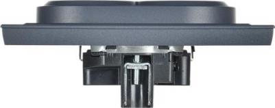 BRITE Розетка 2-местная с заземлением без защитных шторок 16А в сборе РС12-3-БрМ маренго, цена за 1 шт