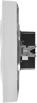 BRITE Розетка 2-местная с заземлением с защитными шторками 16А в сборе РСш12-3-БрБ белый, цена за 1 шт – фото 14