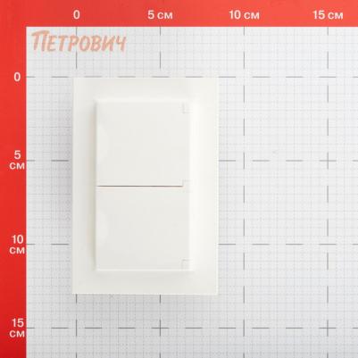 BRITE Розетка 2-местная с заземлением с защитными шторками и крышкой 16А в сборе IP44 РСбш12-3-44-БрБ белый, цена за 1 шт – фото 4