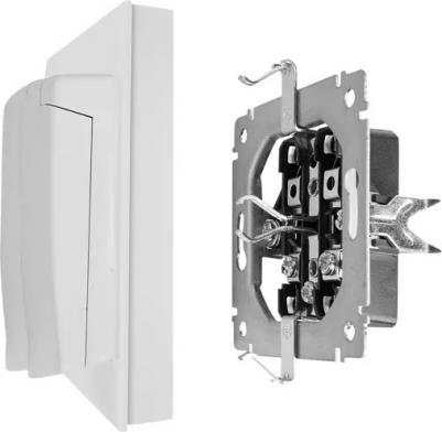 BRITE Розетка 2-местная с заземлением с защитными шторками и крышкой 16А в сборе IP44 РСбш12-3-44-БрБ белый, цена за 1 шт – фото 7