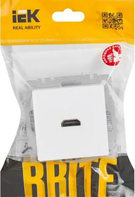 BRITE Розетка HDMI РHDMI-0-БрБ белый, цена за 1 шт – фото 5