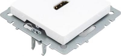 BRITE Розетка HDMI РHDMI-0-БрБ белый, цена за 1 шт – фото 6