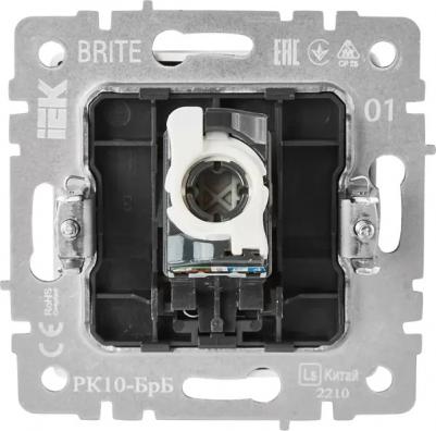BRITE Розетка компьютерная RJ45 кат.5E РК10-БрКр бежевый, цена за 1 шт – фото 9