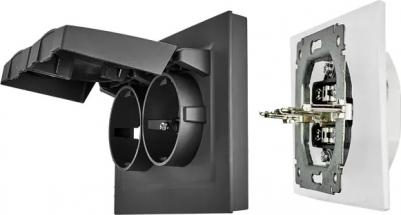 Двухместная розетка Brite рсбш12-3-44-брг – фото 4