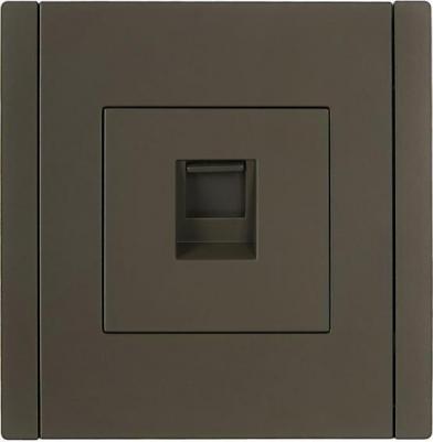 FORTE&PIANO Розетка компьютерная RJ45 кат.6 FP331 серый, цена за 1 шт – фото 1
