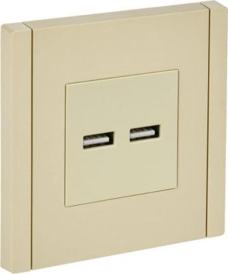 FORTE&PIANO Розетка USB A+A 3,1А FP449 ваниль, цена за 1 шт – фото 1