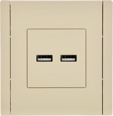 FORTE&PIANO Розетка USB A+A 3,1А FP449 ваниль, цена за 1 шт